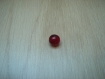 Deux perles 11 mm rouge  25-82
