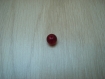 Deux perles 11 mm rouge  25-82