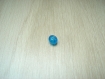 Perles pate de verre irregulier 8 mm environs bleu  25-83