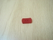 Bouton forme rectangle rouge  22-19