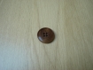 Deux boutons marron imitation bois rebord fin  11-93