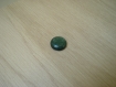 Deux boutons plat vert avec motifs marbré  24-102