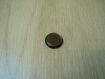 Deux boutons cuvette reflet nacré grise marron  32-8