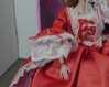 Habit de marquise pour poupée barbie fashion royalty vêtement mini egerie 