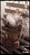 Décoration de pâques : cône nid, vintage baby doll,oeuf ruban 