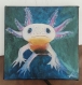 Peinture axolotl (20x20cm)