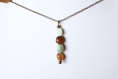 Collier perles de jade naturelle, ras de cou, minimaliste, idée cadeau, anniversaire, noël