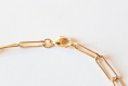 Collier trombone doré, pendentif sequin en métal doré, acier inoxydable, fait main, bijou minimaliste, idée cadeau