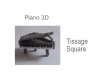 Schéma (pattern) : piano 3d tissage square