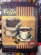 Panneau bois imprimé vintage coffee 29x40 cm