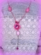 Promotion * collier rose... pour femme ou fillette...