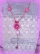Promotion * collier rose... pour femme ou fillette...
