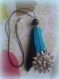 Collier plumes et soleil... style country