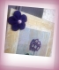 Petit cadre fleurs violettes