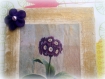 Petit cadre fleurs violettes