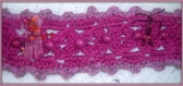 Jolie ceinture en tricot rose