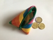 Porte monnaie berlingot multicolore 