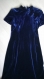 Dress robe velours bleu marine doux au toucher agréable a porter soiree noel