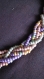 Colliers tresser perles de rocailles  mattes ras de cou feminin