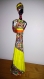 African new paper dol statuette africaine réalisé en papier à la main