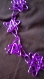 Collier ras de cou en fil aluminium violet femme sexy