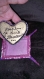 Boîte customiser avec cœur argile inscrits un petit message