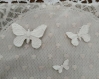 Lot de 3 papillons en plâtre 