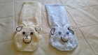 Petites écharpes bébé tricotées aux aiguilles