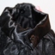 Jupe satin noir brillant et tulle noir à paillettes - fleur rose et perles - 5/6 ans - 2 chouchous assortis