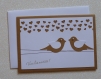 Carte félicitations de mariage avec couple d'oiseaux