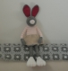 Doudou en laine angélique la lapine