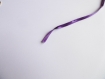   1 m ruban satin uni violet foncé - 6 mm 
