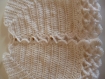 Gilet layette coloris blanc au crochet