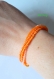Bracelet orange dégradé perles de rocaille