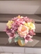 Bouquet fleurs origami pastel