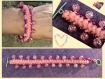 Bracelet crochet rose