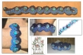 Bracelet crochet bicolore