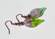 Pendants d'oreille, perles filées, lampwork, bcl.2786