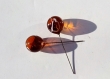 Headpins, verre filé, lampwork, fait-main perl.2902
