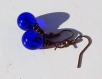 Pendants d'oreille, perles filées, lampwork, bcl.2864