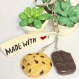 Porte-clés cookies et tablette de chocolat en fimo 