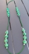 Collier vert et blanc, fimo, perles magiques et perles de rocaille