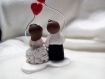 Cake topper, figurine des mariés sur le gateau (livraison incluse)