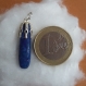 Pendentif lapiz lazuli sur bélière argentée 