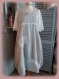  robe lin raye gris perle blanc shabby chic dentelle valencienne crochet broderie anglaise
