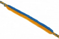 Bracelet brésilien modèle bleu/jaune