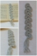 Marque page torsade gris en laine acrylique - crochet
