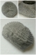 Béret fille gris argenté en fil acrylique métallisé taille 4/6 ans - tricot