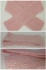 Écharpe bébé rose en laine acrylique taille 18/24 mois - tricot