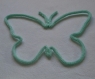 Papillon vert émeraude en laine acrylique - tricotin
